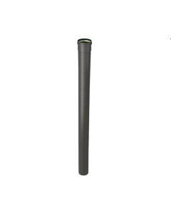Zwart geemaileerde kachelpijp rond 80mm