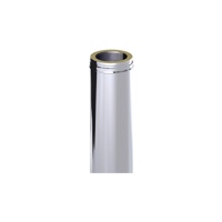 Dinak dubbelwandige RVS buis 27cm 80mm